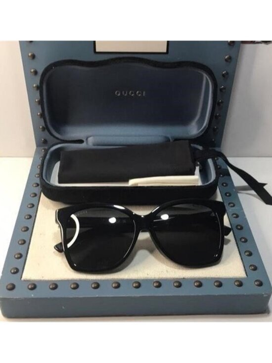 New Authentic Gucci GG0459SA 001 Black Women\'s Sunglasses